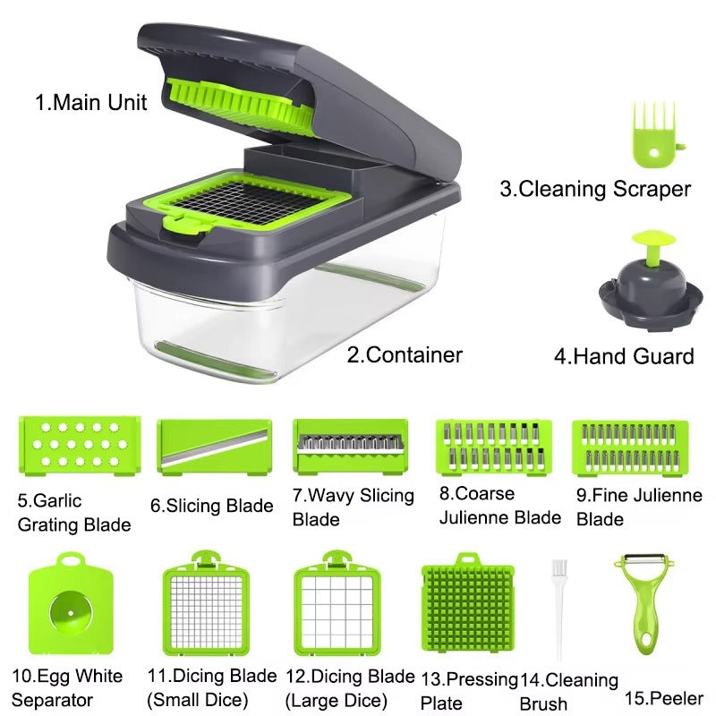 KitchenNova™ 15-in-1 Vegetable Chopper